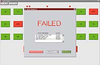 Test Results Screen Image: Failed