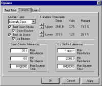 Configure Contact Testing