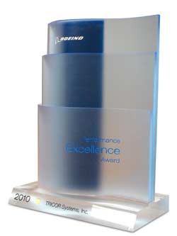 TRICOR Systems Inc. 2010 Gold Boeing Performance Excellence Award