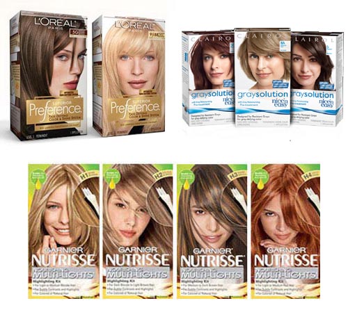 hair color packaging