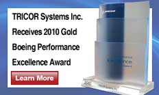 TRICOR Systems Inc. receives Gold Boeing Performance Excellence Award